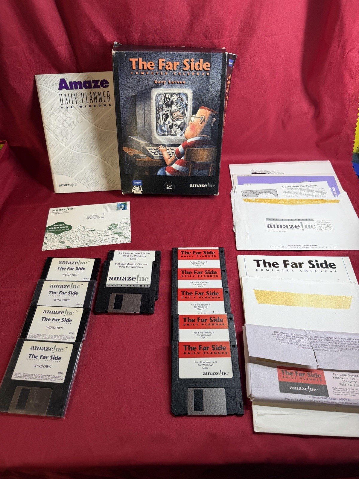 The Far Side Computer Calendar - Big Box With Volume 2 - Rare