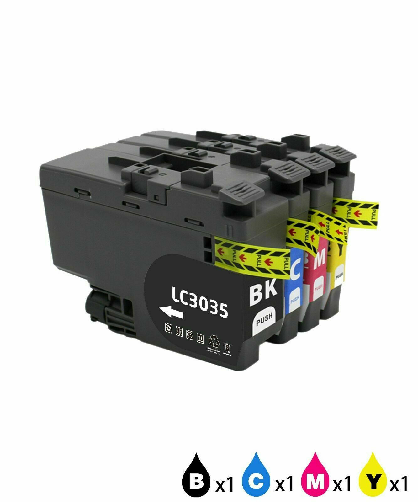 CompatibIe LC3035BK LC3035C LC3035M LC3035Y XXL Brother Ink Cartridges