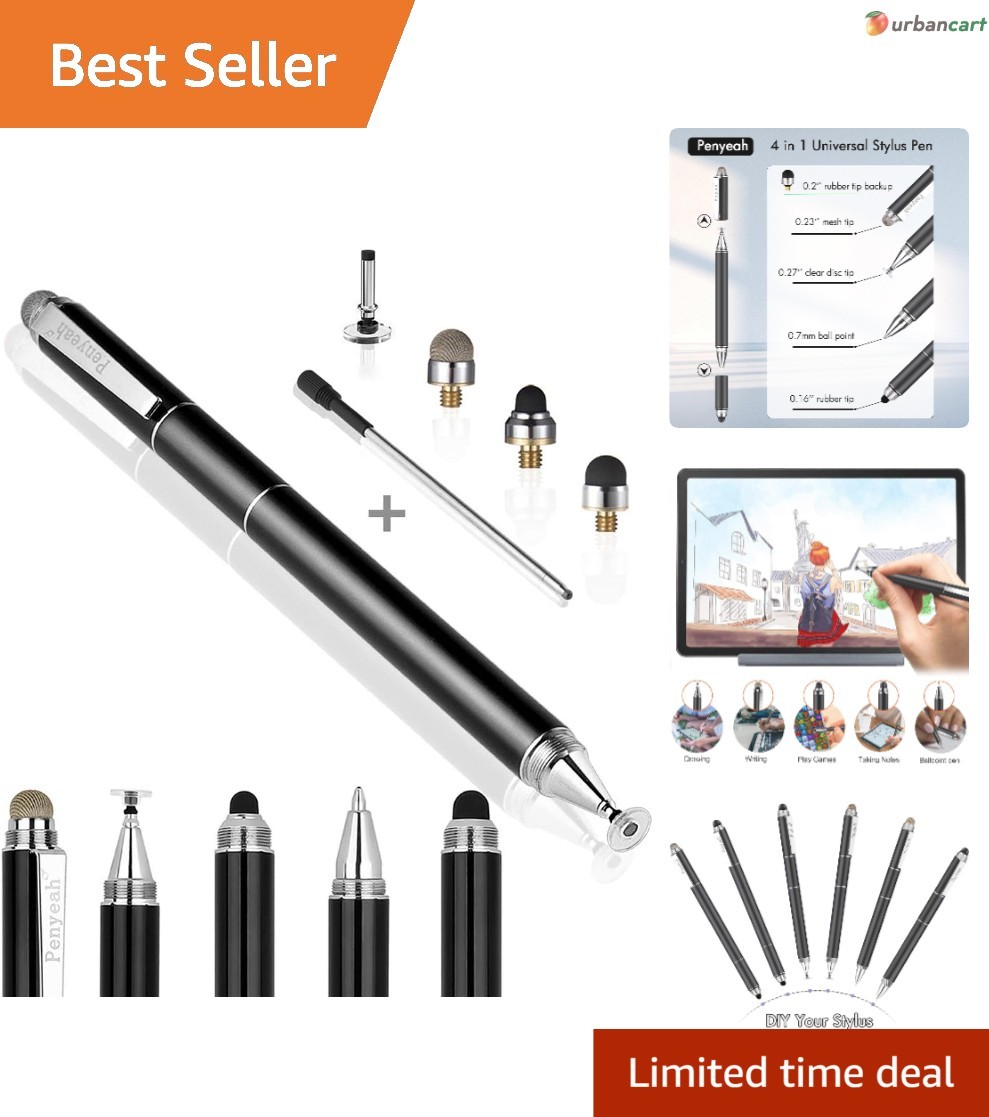 4-in-1 Universal Stylus Pen for Touch Screens