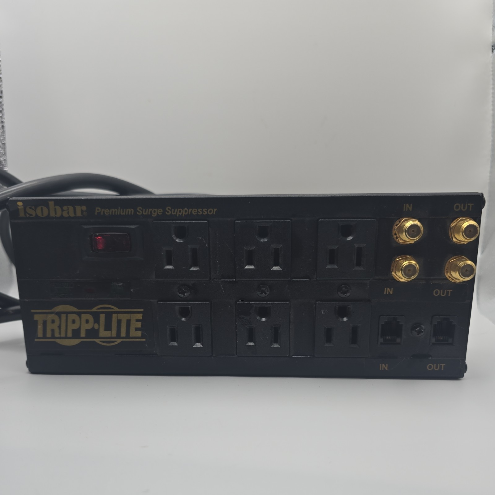 Isobar Premium Surge Suppresor Tripp Lite Power Protection 6 Outlets tested work