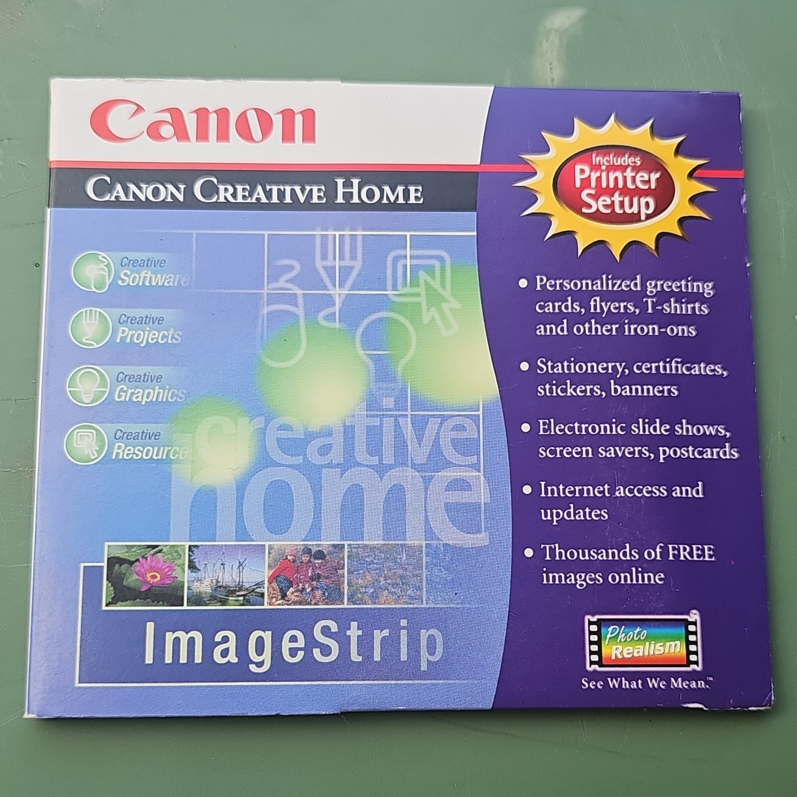 Canon Creative Home ImageStrip v4.3 Image Editing CD English Win 3.x/95/98/NT