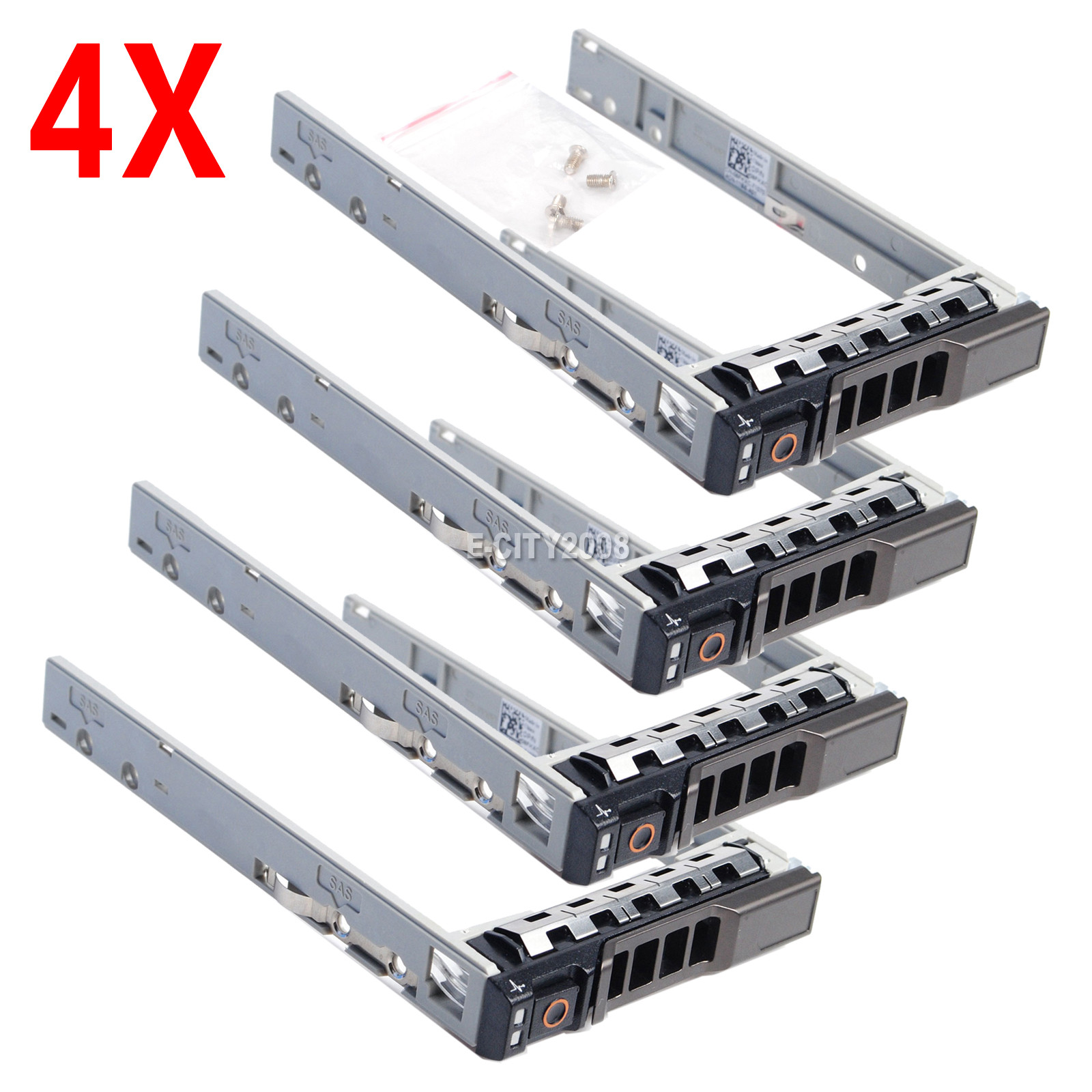 4Pcs For Dell 2.5" HDD Tray Caddy 13th Gen 8FKXC PowerEdge R710 R610 R810 R910