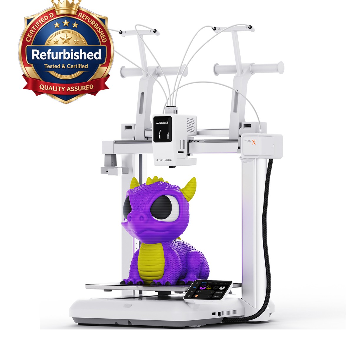 🔥Refurbished ANYCUBIC Kobra X FDM 3D Printer PLA Multi-color Printing🔥