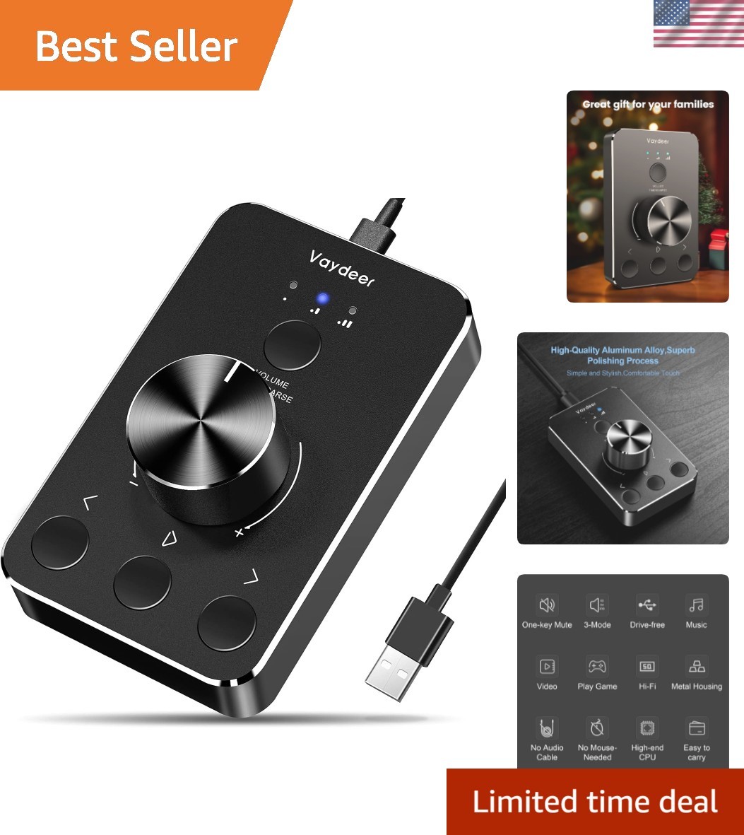 Durable Volume Control Knob with Mute Function - Perfect Gift for Music Lovers