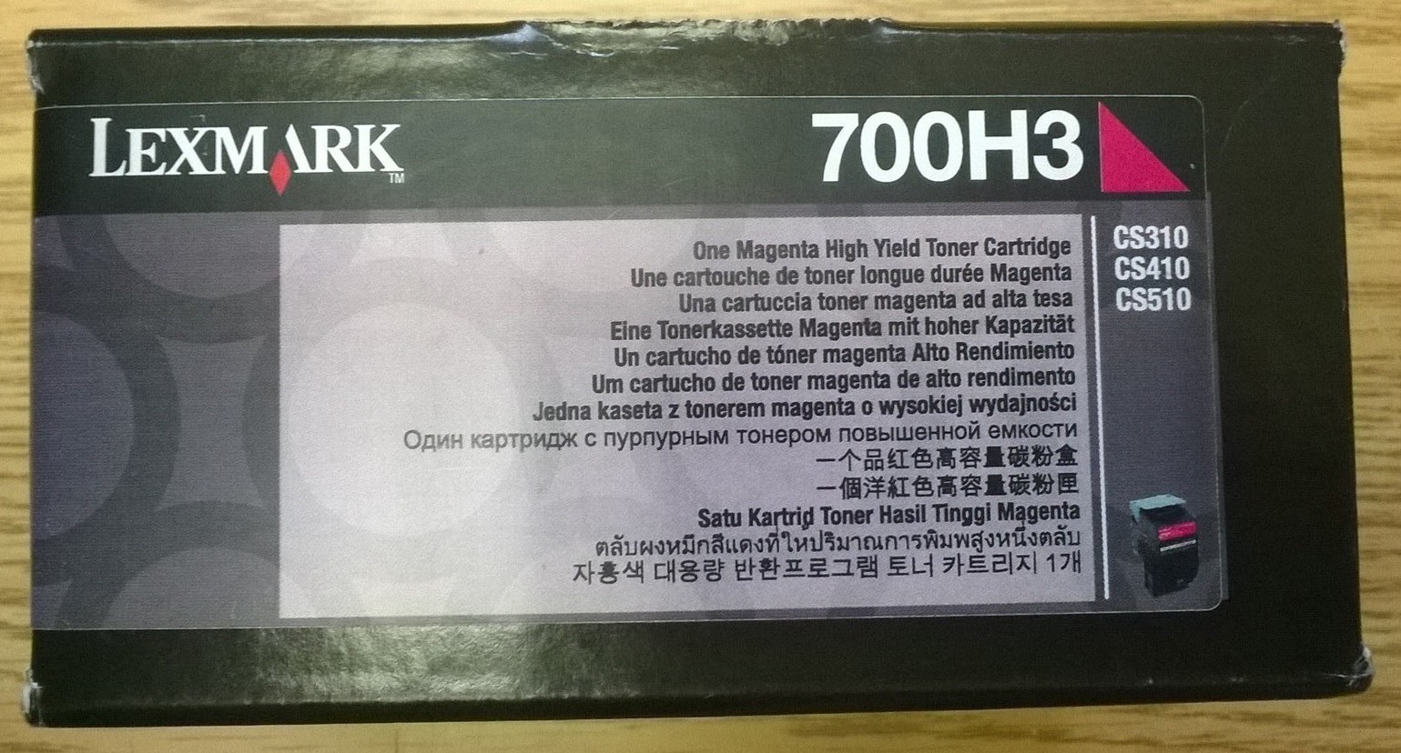 LEXMARK 70C0H30 700H3 GENUINE Magenta High Yield Toner Cartridge NEW
