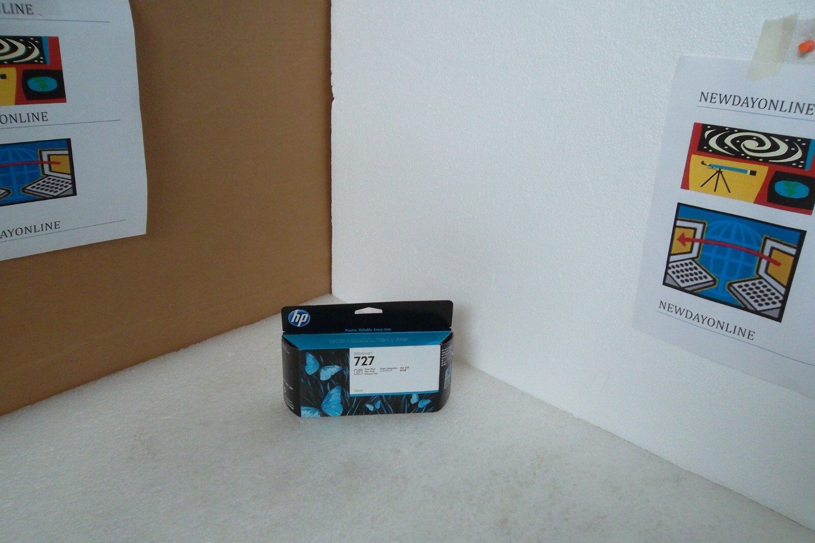HP 727 Ink Cartridge Photo Black for DesignJet T920 T1500 T2500 130ml B3P23A NEW
