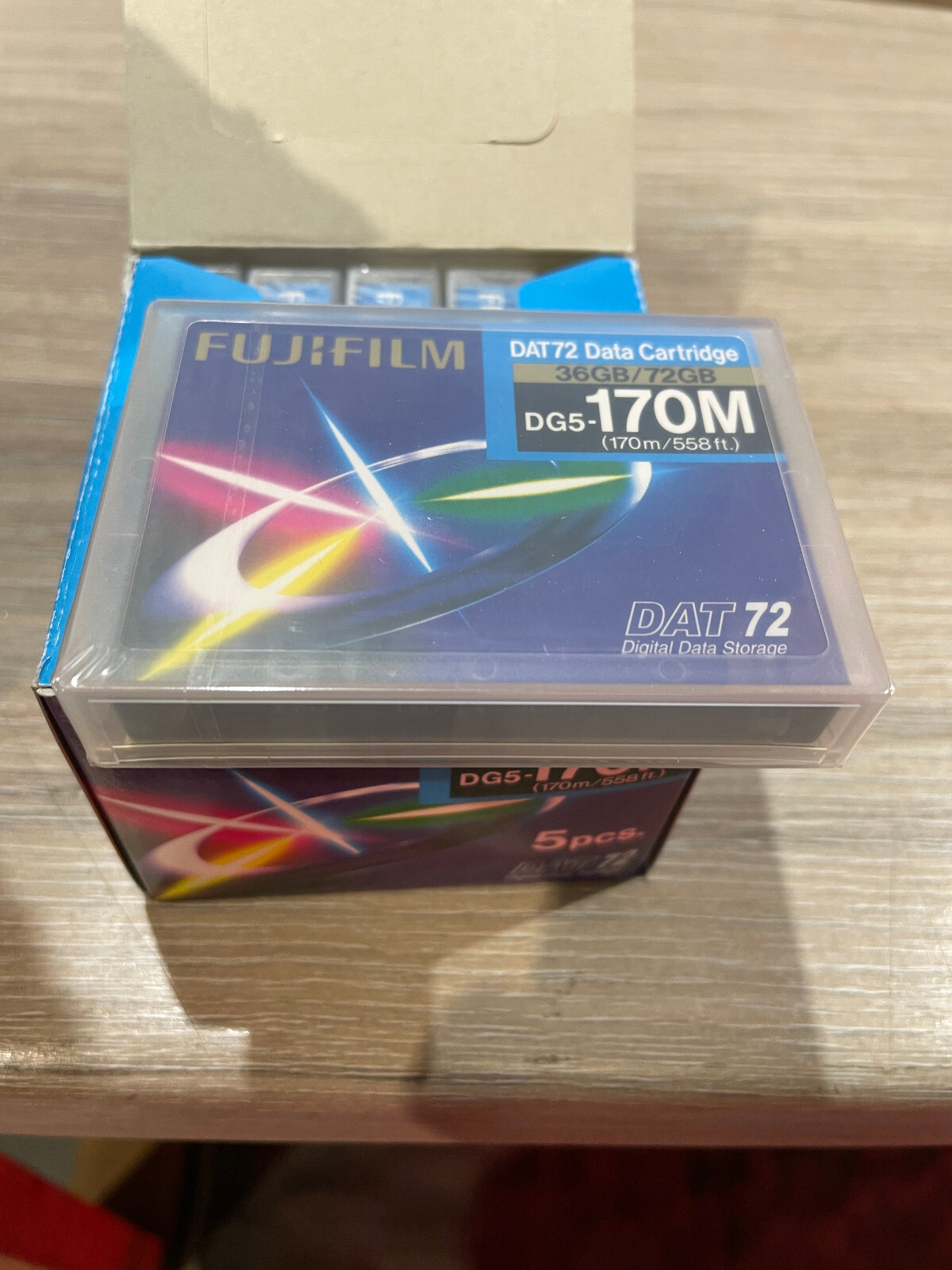 5 Fujifilm  DAT72 Data Tape Cartridges 36/72GB PN 78501  NEW factory sealed