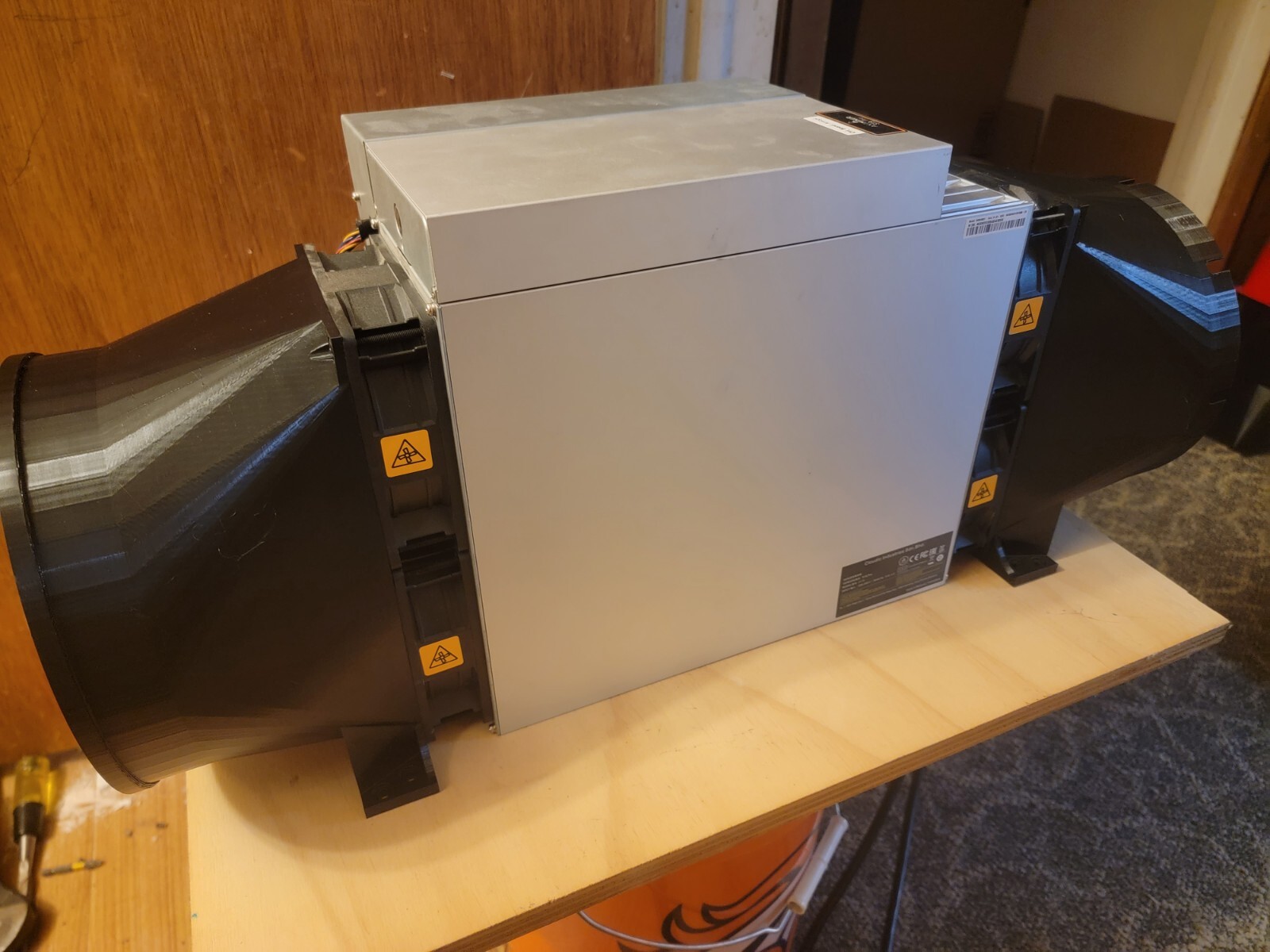 8" Universal ASIC OC Cooling Shroud Bitmain IceRiver Antminer KS Innosilicon Kit