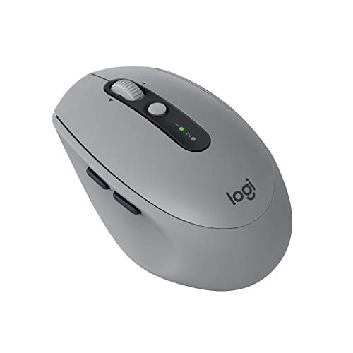 Logitech Wireless Mouse Bluetbooth Unifying 7Button M590MG Mid Gray Tonal