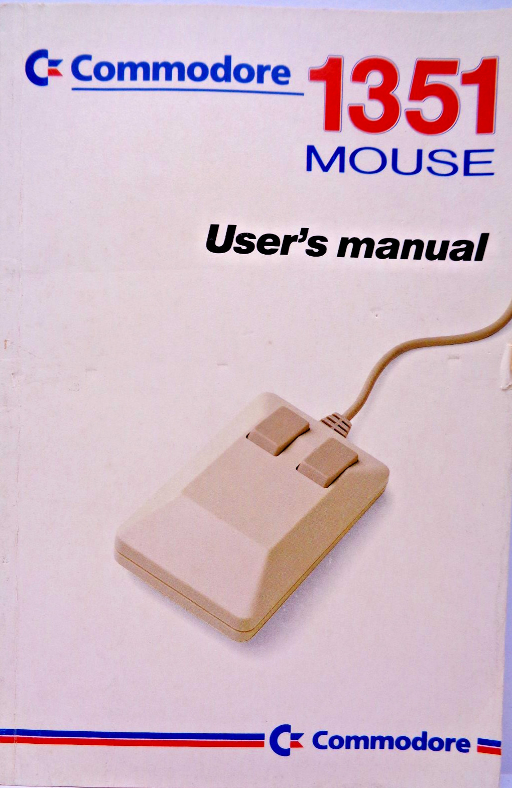COMMODORE 64/128 -- 1351 MOUSE USER'S MANUAL (COMMODORE - MANUAL) #3ML