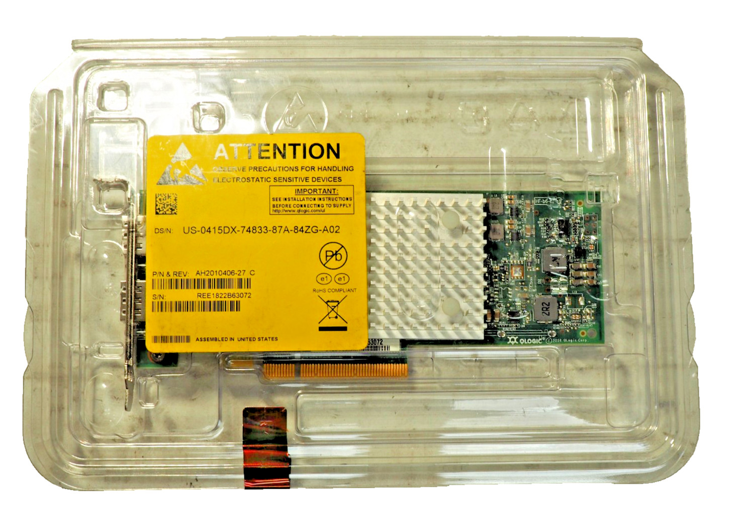 Dell 415DX QLogic QL41262HLCU-DE Dual Port 25G SFP PCI-E Network Card Low NEW