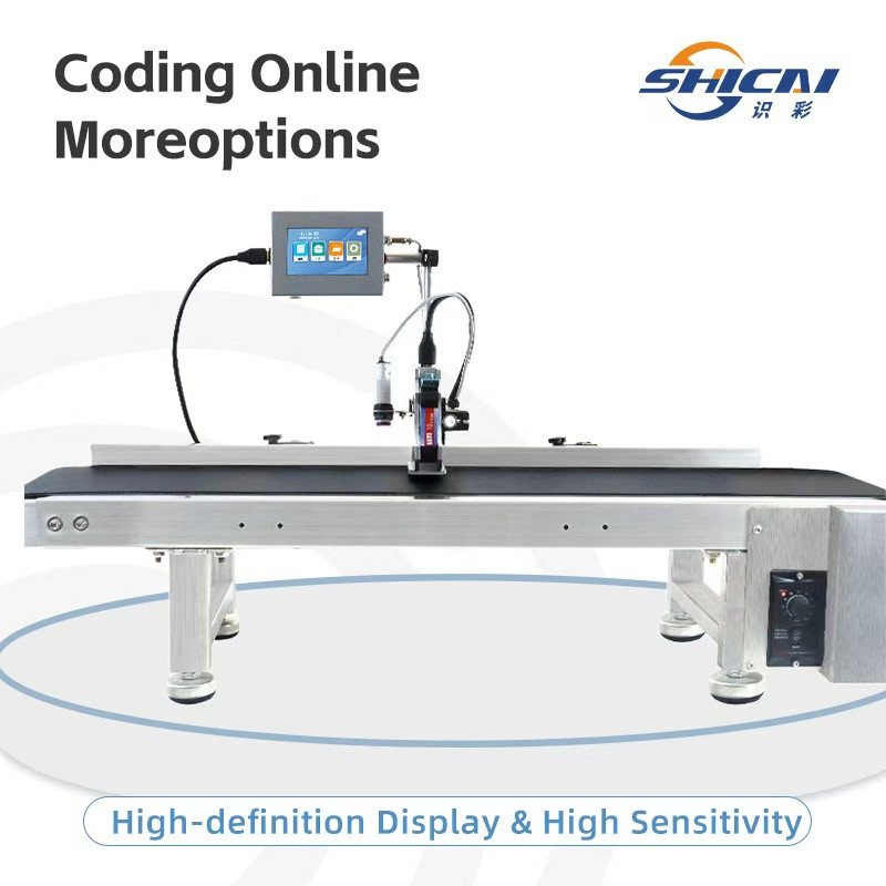 Auto Online Inkjet Coder Date Batch Printer for Production Line No Conveyor