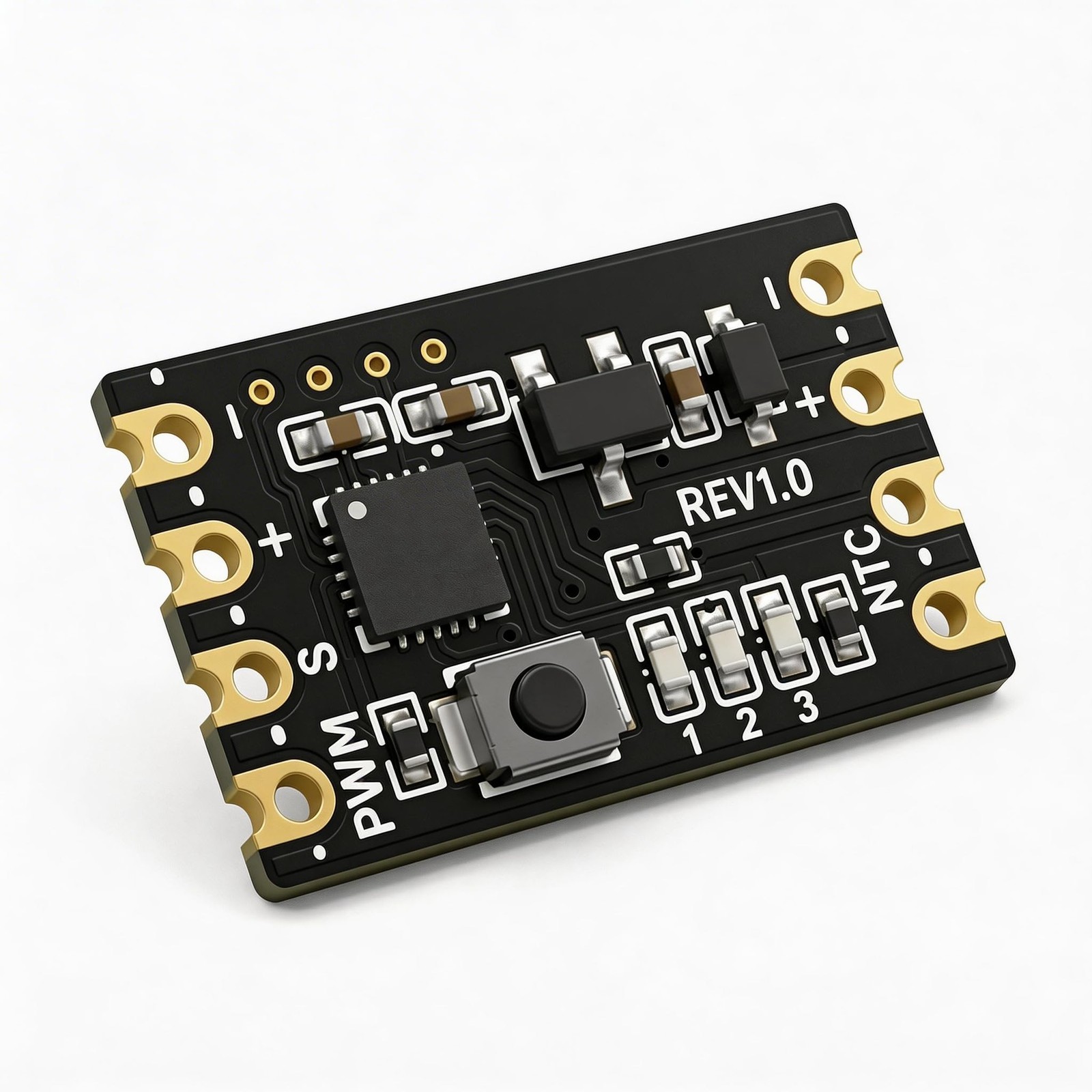 2-Pack Ultra-Mini 36W 5V 12V 4-Pin PWM Fan Temperature Controller