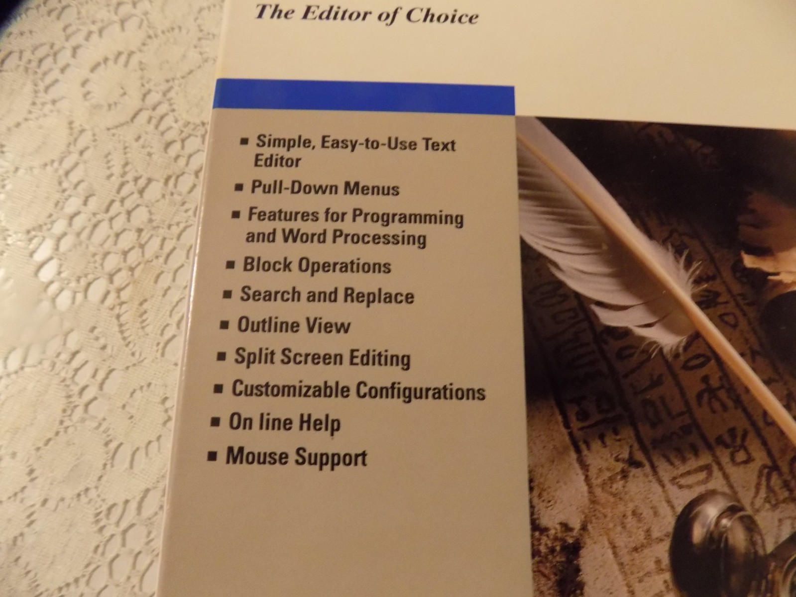 The Norton Editor Software New Open Box, Version 2.0