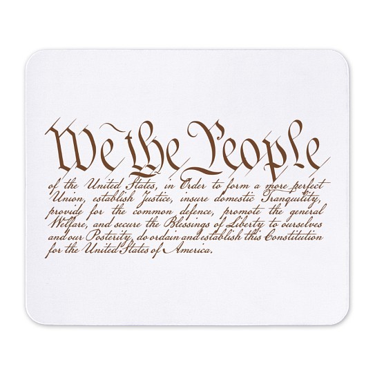 CafePress We The People Non-slip Rubber Mousepad, Gaming Mouse Pad (1609513336)