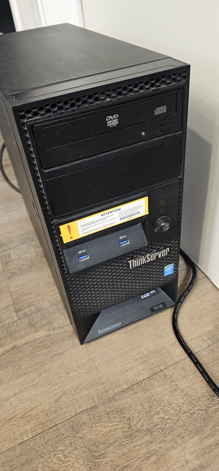 Lenovo ThinkServer Computer TS 140 CD Intel i3 Used Power Tested Only 