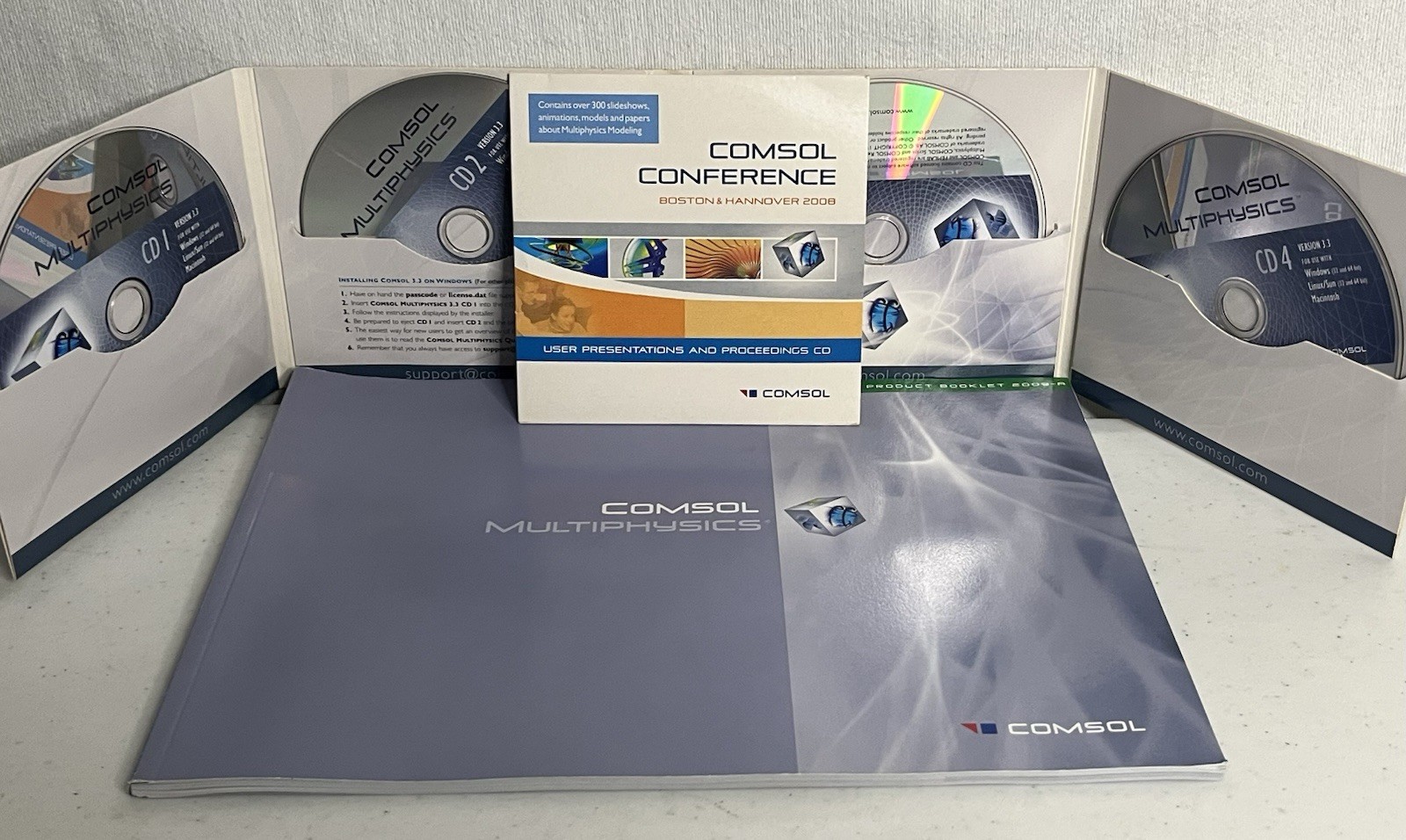 COMSOL Multiphysics v3.3 Software CD Set + Conference Media & Manual Physics