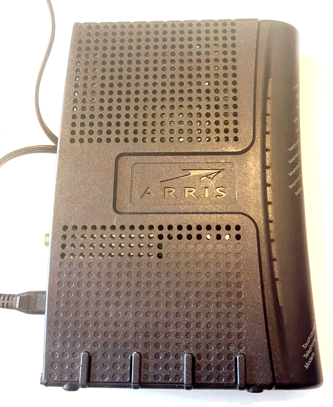 WORKING PULL ARRIS CABLE MODEM ROUTER & POWER CABLE TM604G/CT COMCAST US-HM-OFF3
