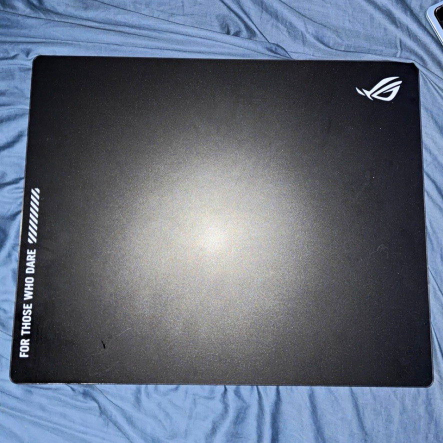 ASUS ROG Moonstone Ace L Glass Gaming Mouse Pad, 19.7” x 15.7” - Black