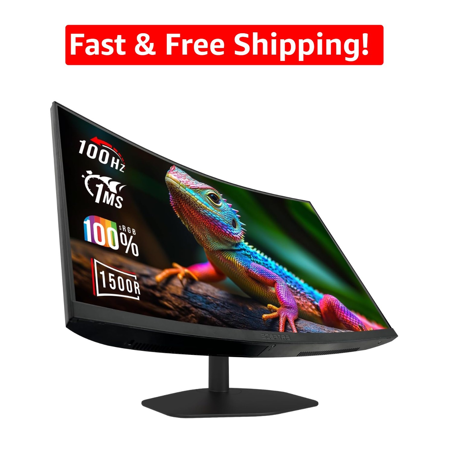 Immersive 24-Inch Curved Gaming Monitor with 100Hz Refresh & Audio Out