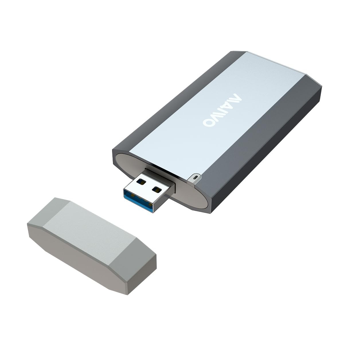 MAIWO mSATA Enclosure, USB 3.0 5Gbps External mSATA SSD Reader CableFree