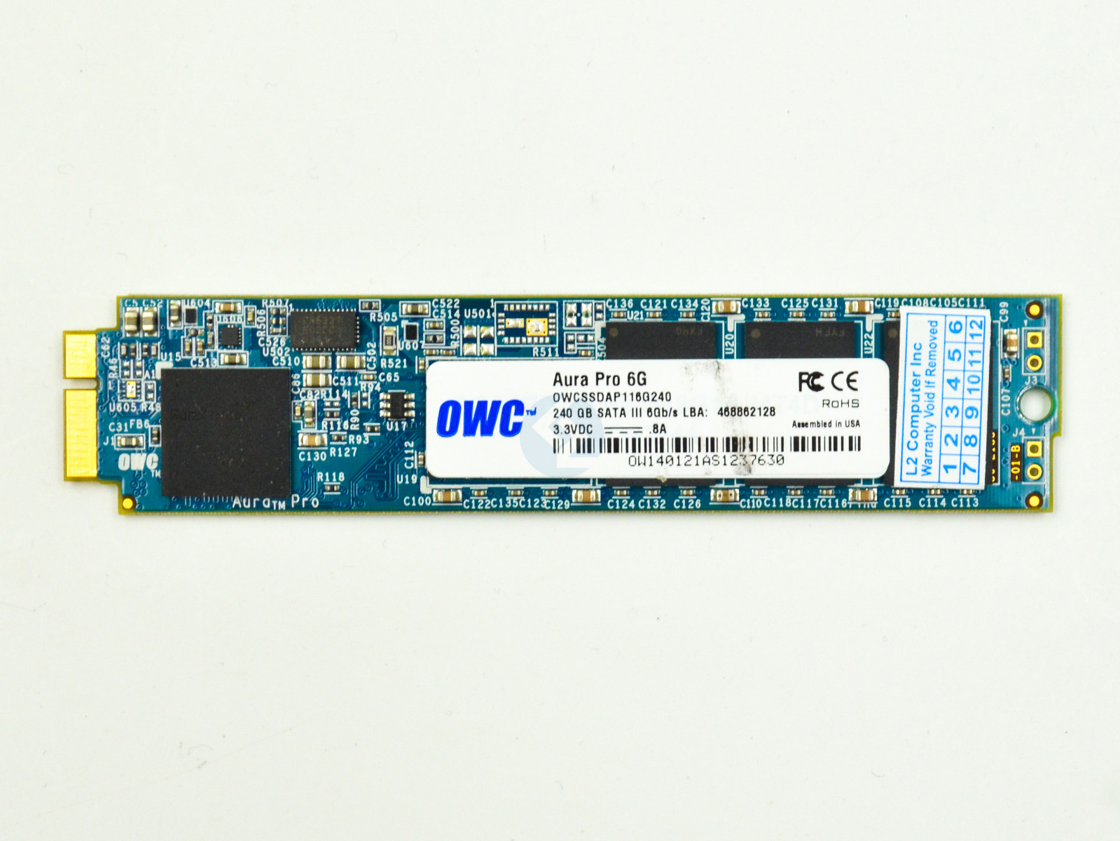 240GB SSD OWC Aura Pro 6G Solid State Drive For Apple MacBook Air A1369 A1370 