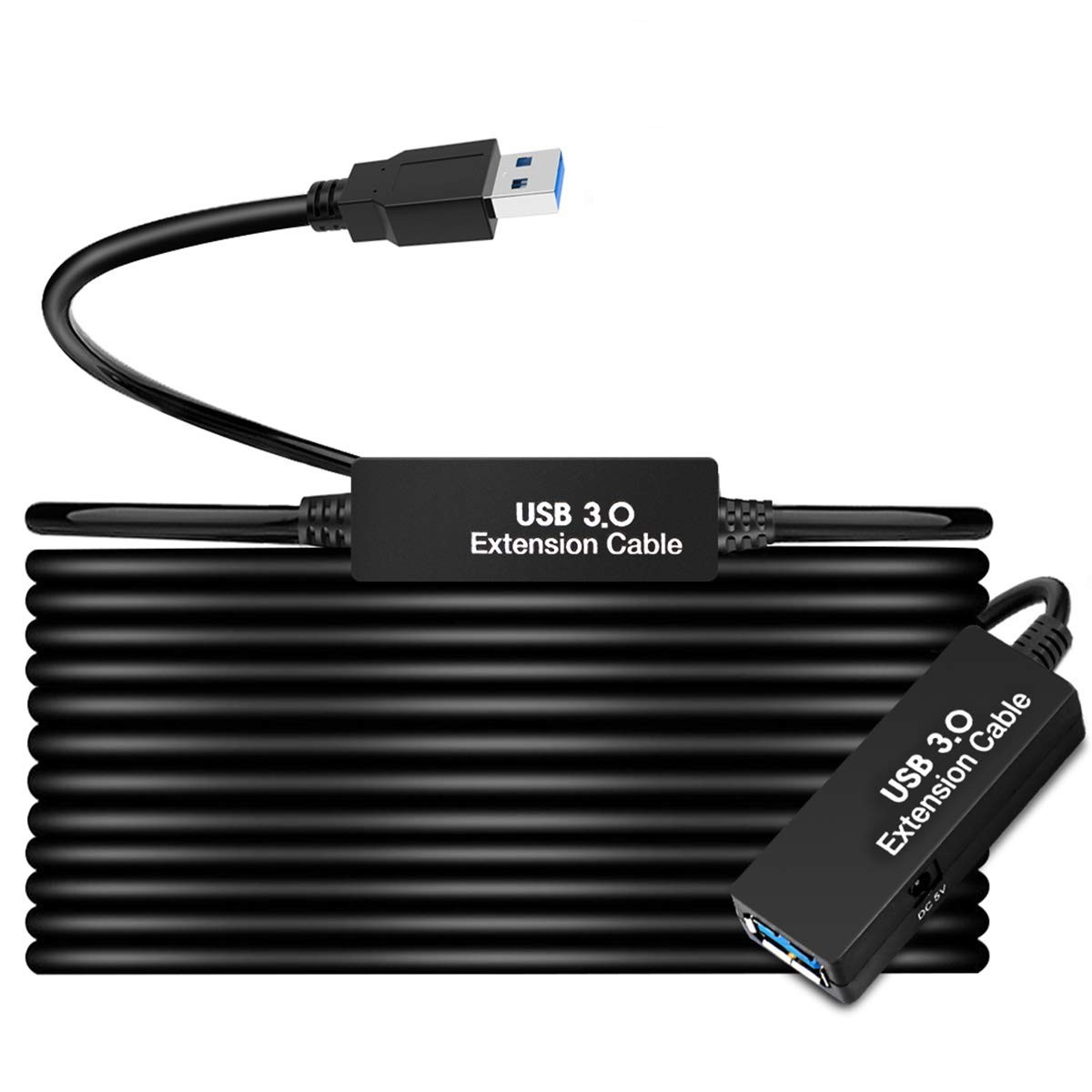 50FT USB 3.0 Extension Cable Cord Active USB Type A Male to Female Powered