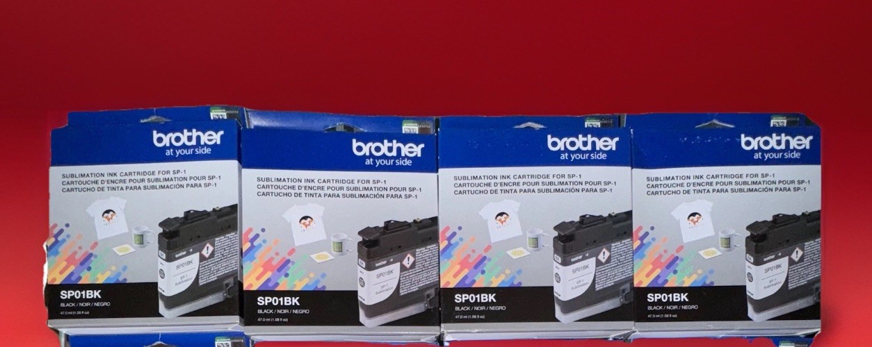 4 Brother SP01BK Sublimation Ink Cartridge for SP-1 Black 4pc Lot Brand New OE 