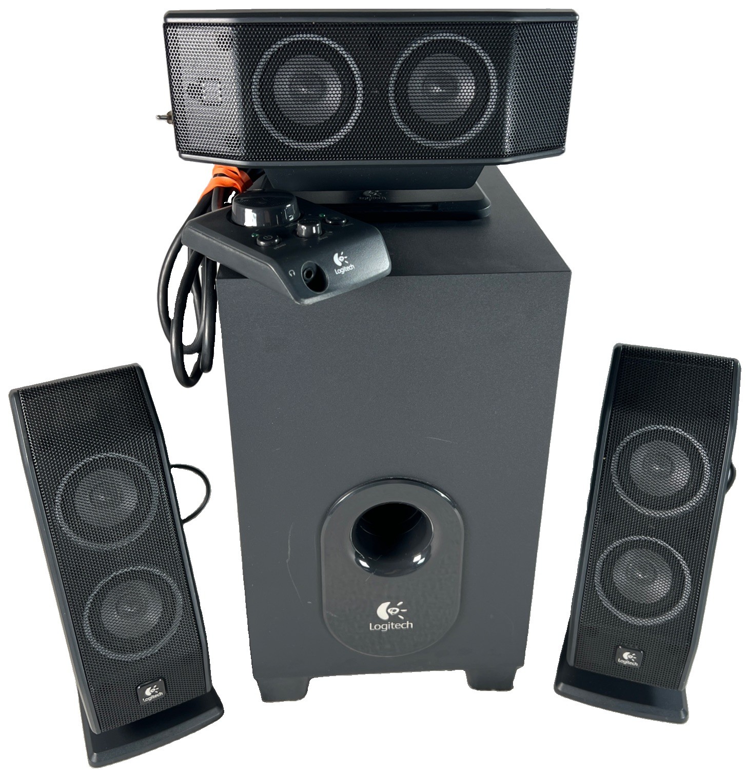 Logitech X-540 5.1 Surround Sound Speaker System (52203A) Tested VGC