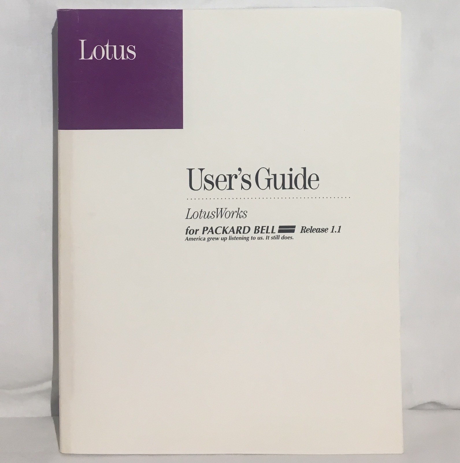 PACKARD BELL LotusWorks Release 1.1 User's Guide Manual Vintage Windows 3.1