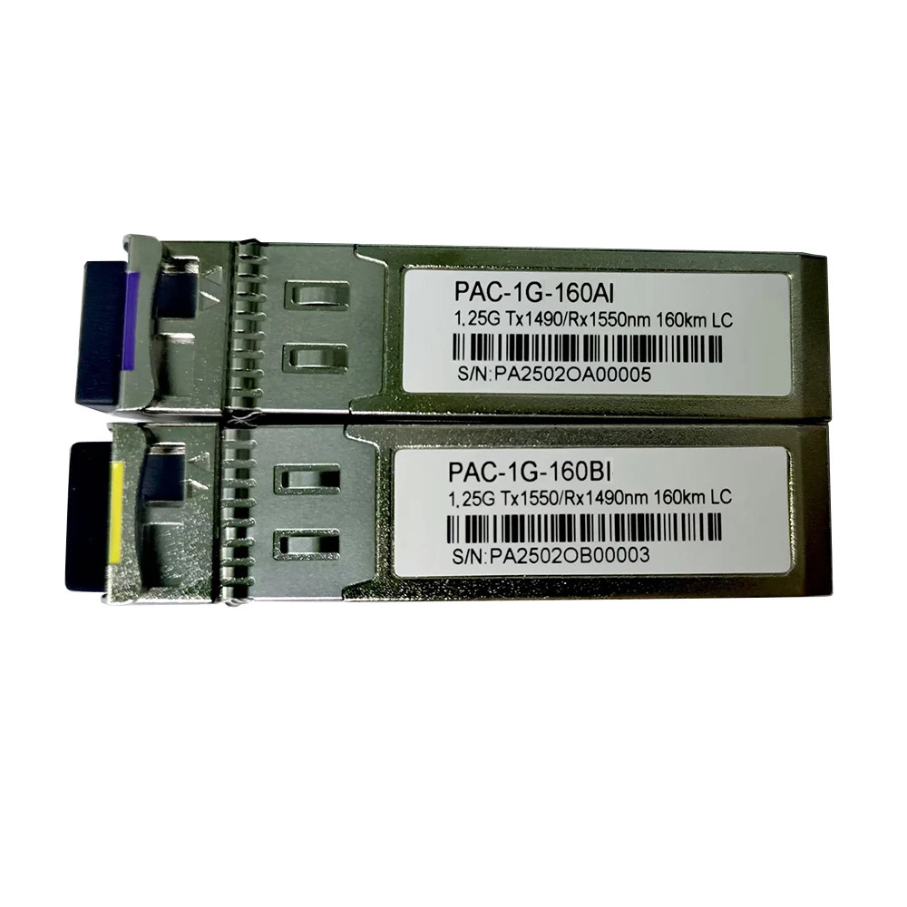PACBTECH 1.25G SFP Module Transceiver BIDI Singlemode Single Fiber 160km  80km 