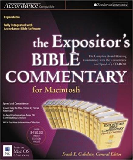 The Expositor's Bible Commentary MAC CD Christian 12 volume study resource text