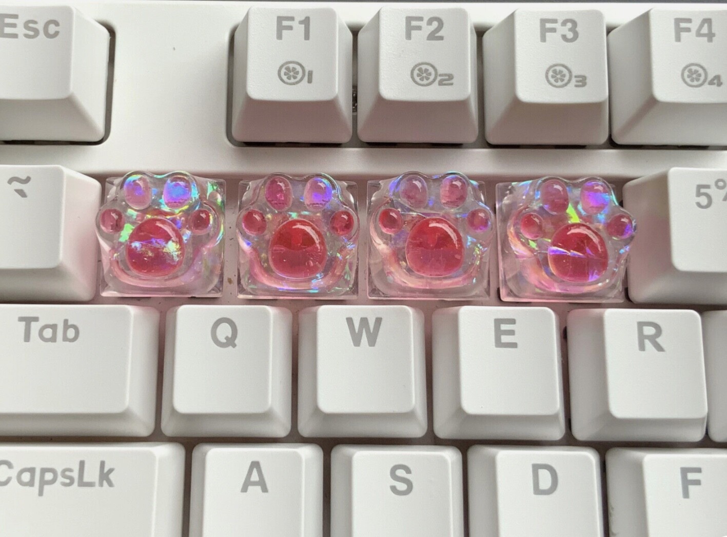 Pink Cute Cat Paw Key Cap Mechanical Keyboard Cherry MX Switch Custom Keycap 1pc