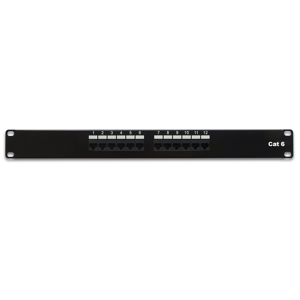 10 Pack of CAT6 110 Type Patch Panel 12 Port Rackmount