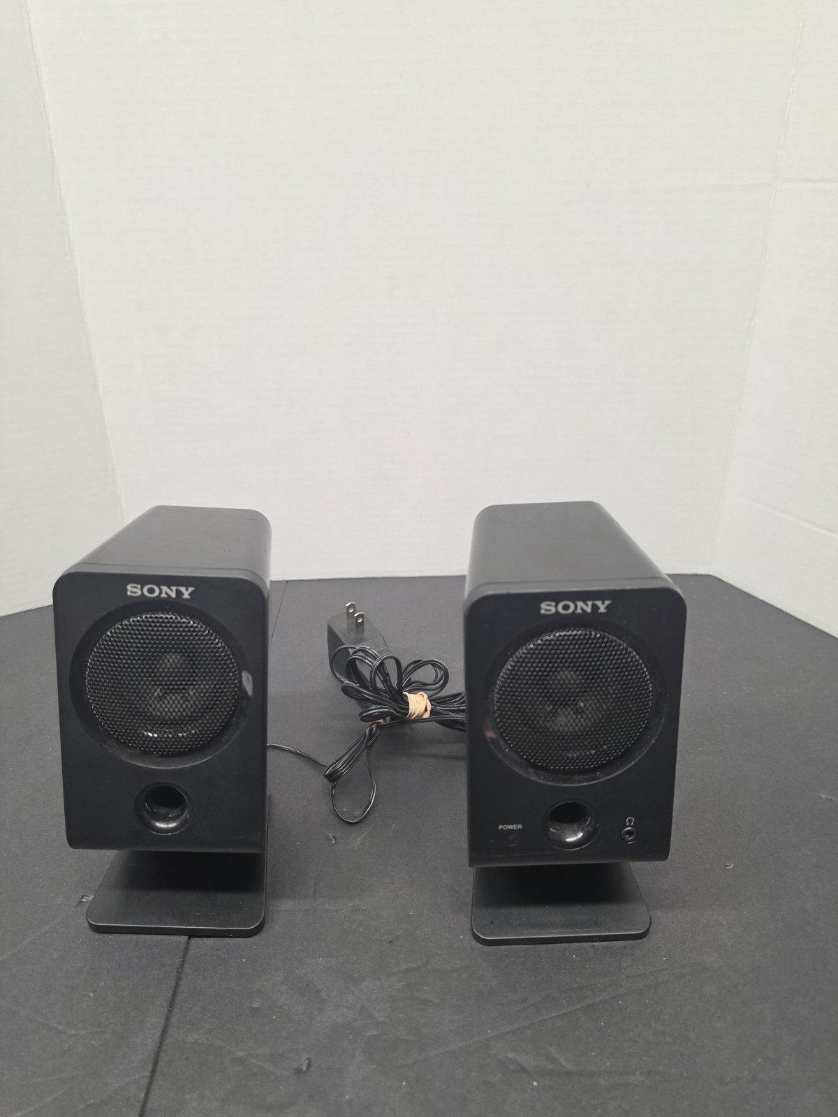 SONY Powered Active Speaker System Computer Gaming Multimedia SRS-A3 &power Cord