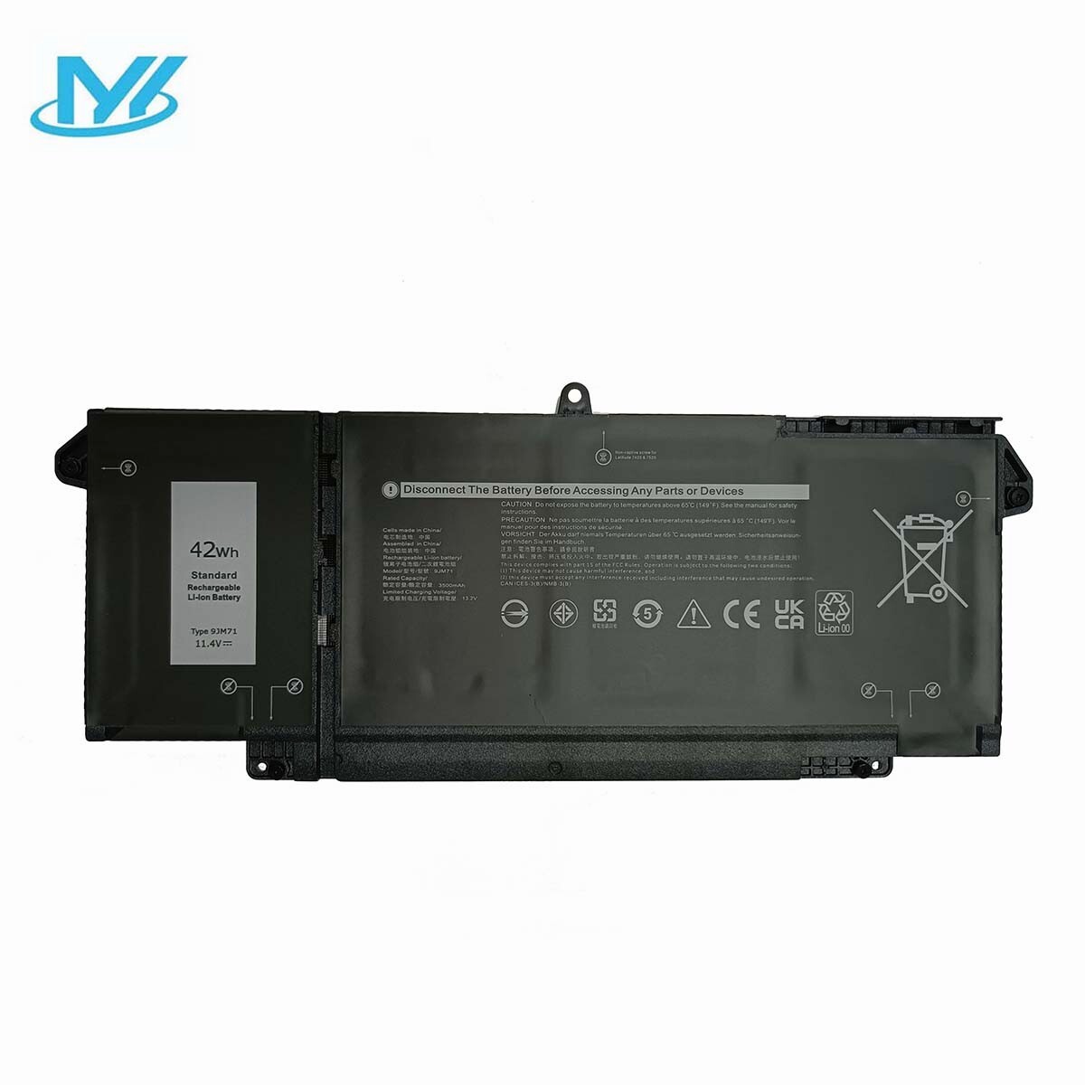 42Wh 9JM71 Battery For Dell Latitude 5320 7320 7420 7520 7FMXV 4M1JN 1PP63 HDGJ8