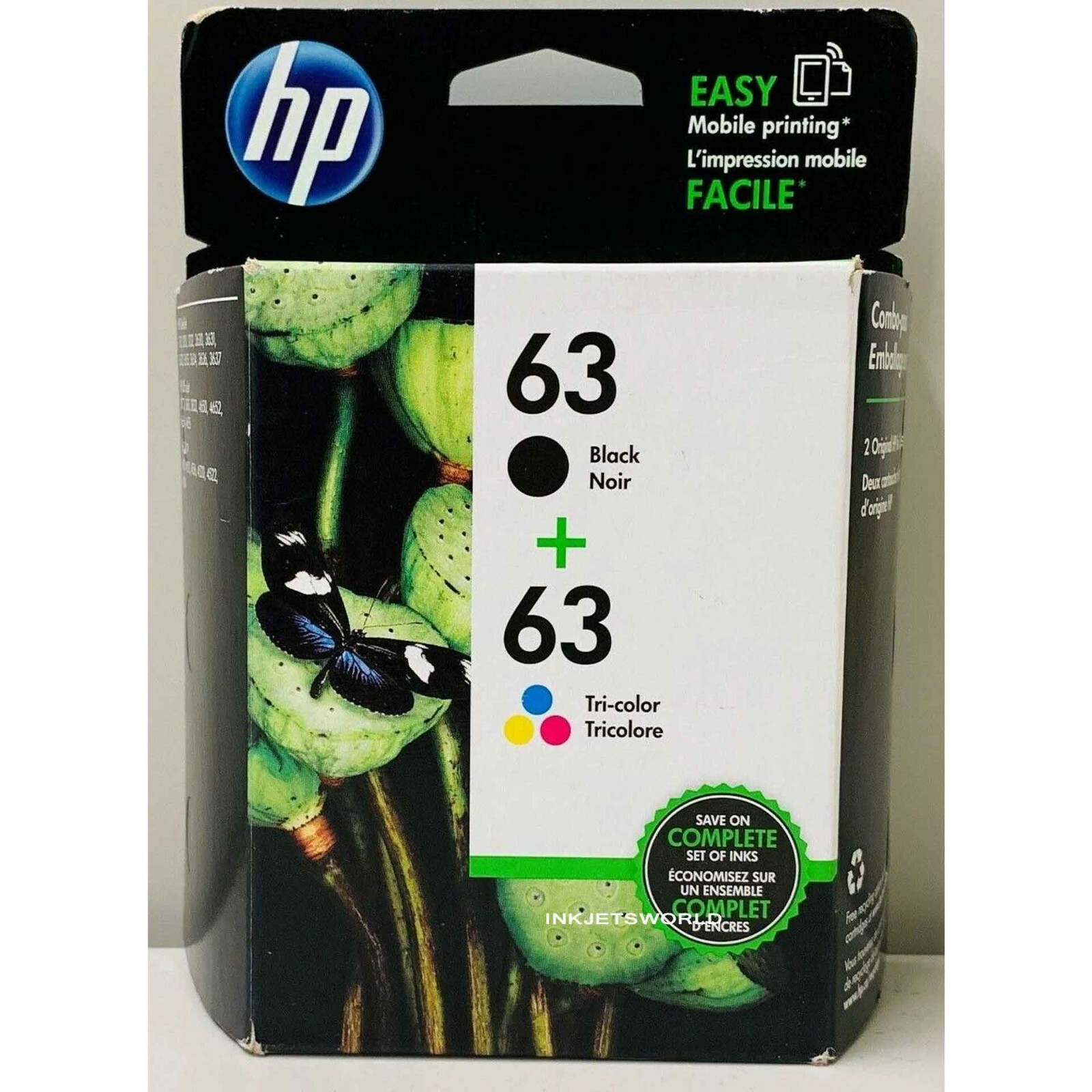 HP 63 Ink Cartridge Combo Genuine HP OfficeJet 4658 5200 5212 5220 5230