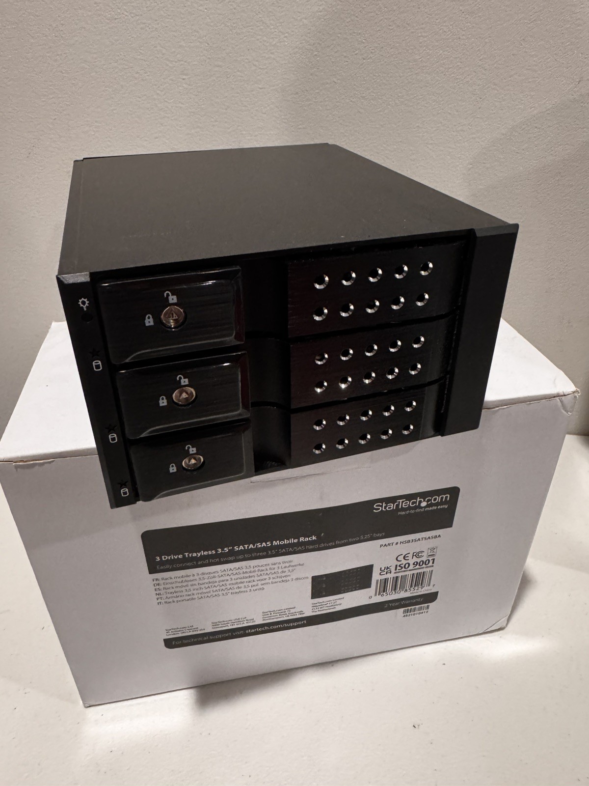 StarTech 3 Bay Aluminum Trayless Hot Swap Mobile Rack Backplane for 3.5in HDDs