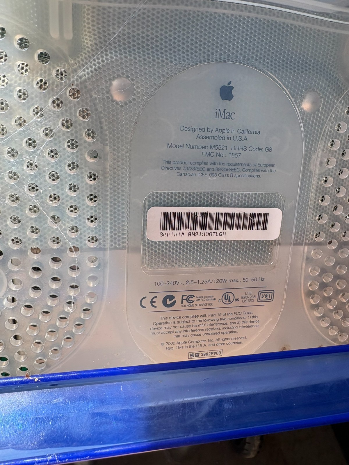 Apple iMac G3 Indigo Open Box Vintage Retro Desktop Computer Mac OS 9.2 CRT