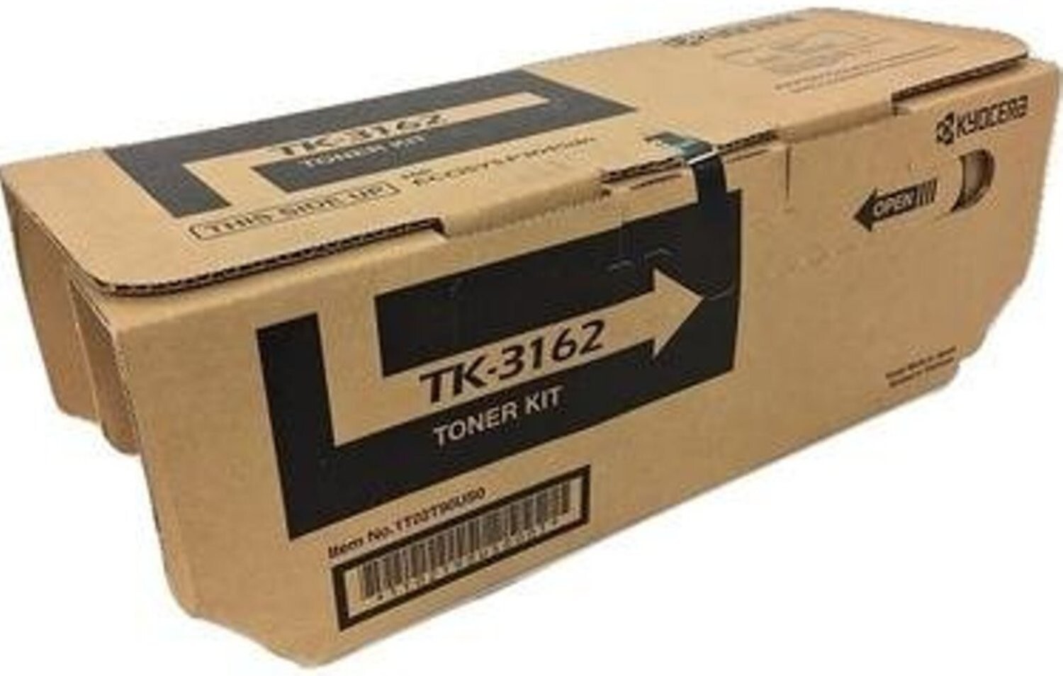 Kyocera 1T02T90US0 Model TK-3162 Black Toner Kit, Up to 12500 Pages Yield
