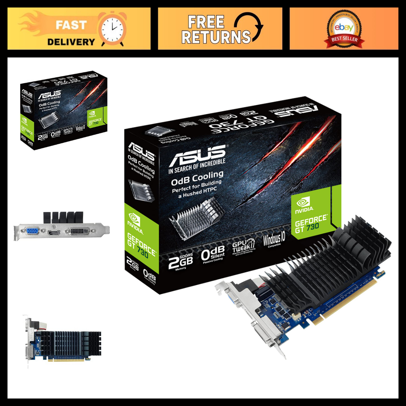 2GB GDDR5 Graphics Card for Gaming & Multimedia - High Performance GT 730
