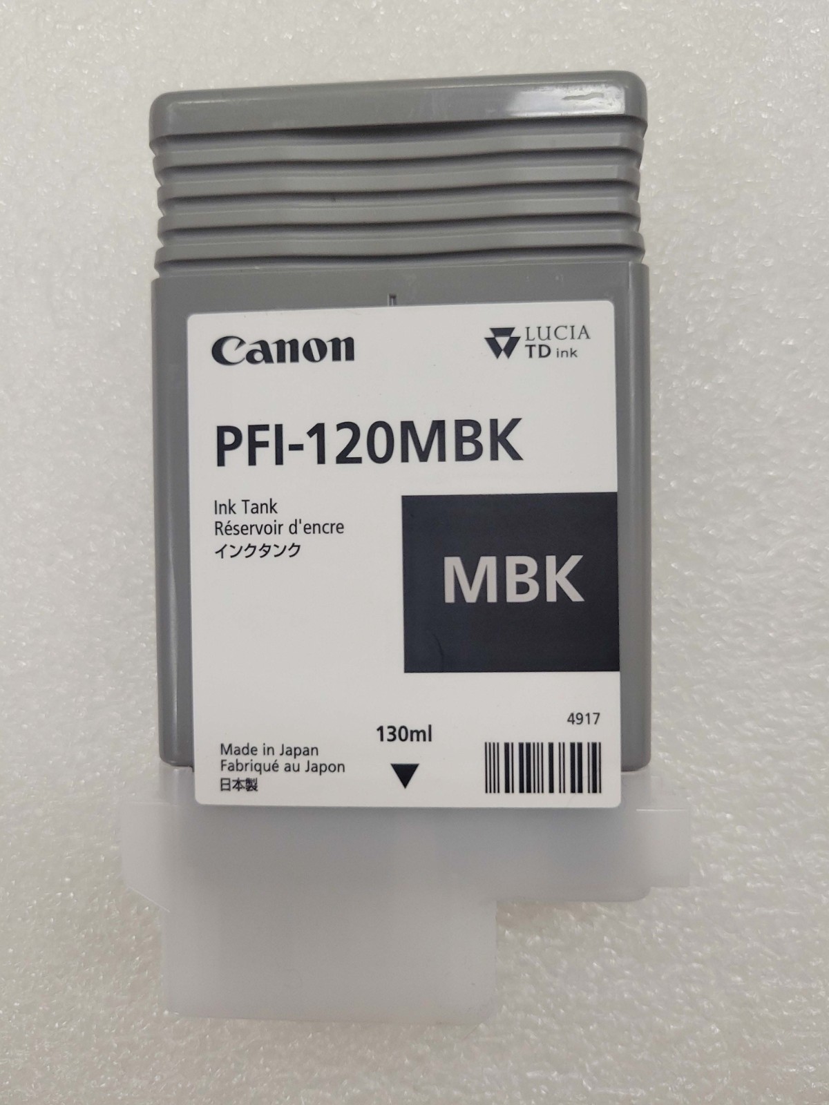 Canon PFI-120MBK Ink Cartridge GENUINE 130ml  OPENED-EXP 05/27-09/28, 