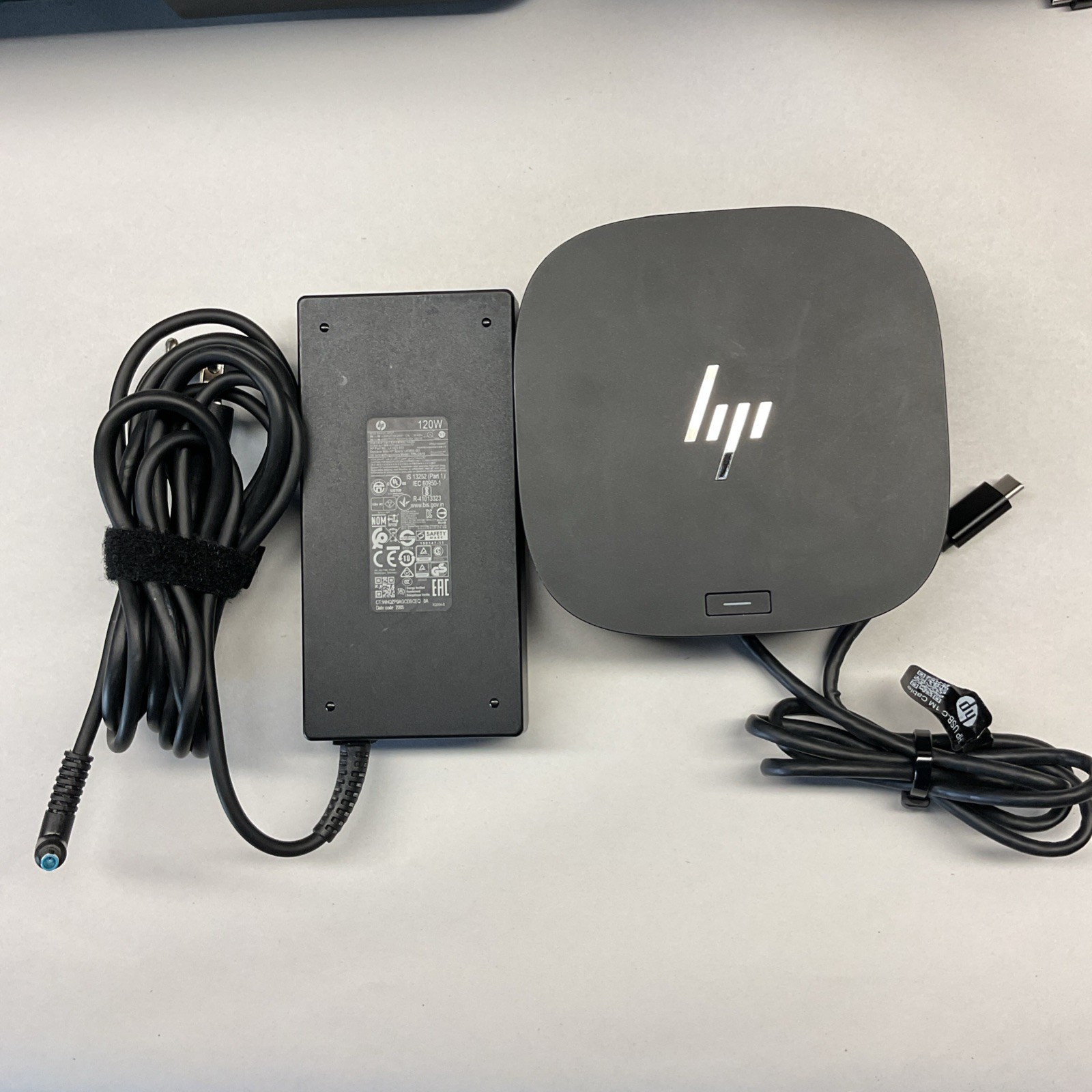 HP USB-C Dock G5 Universal Docking Station w/ 120W AC Adapter Charger FREE S/H