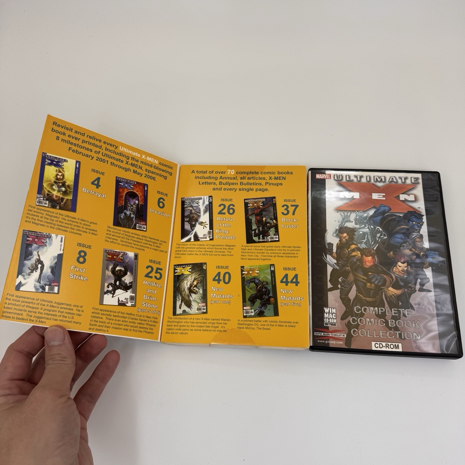 Ultimate X-Men Marvel Complete Comic Book Collection WIN PC MAC CD-ROM Open Box