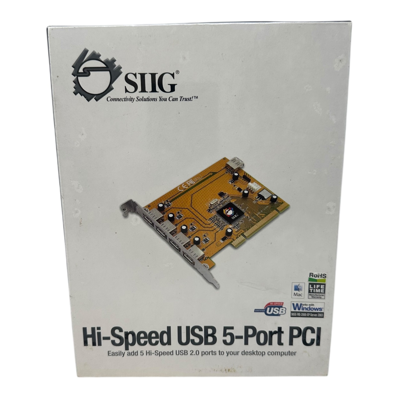 SIIG HI-SPEED USB 5-PORT PCI NEW IN BOX NIB