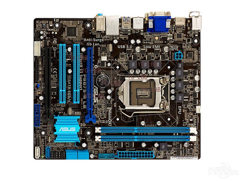 FOR ASUS P8B75-M LE Motherboard Tested OK LGA1155/B75 VGA+DVI+HDMI DDR3/32G