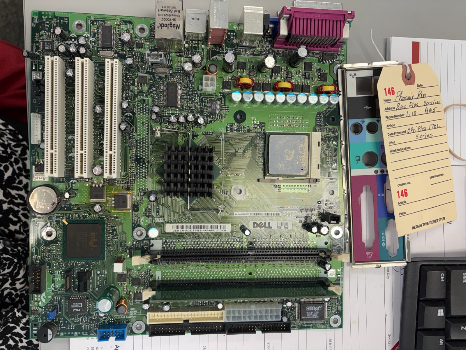 CN-0U2575 Dell Motherboard System Board for Optiplex W/IO SHIELD