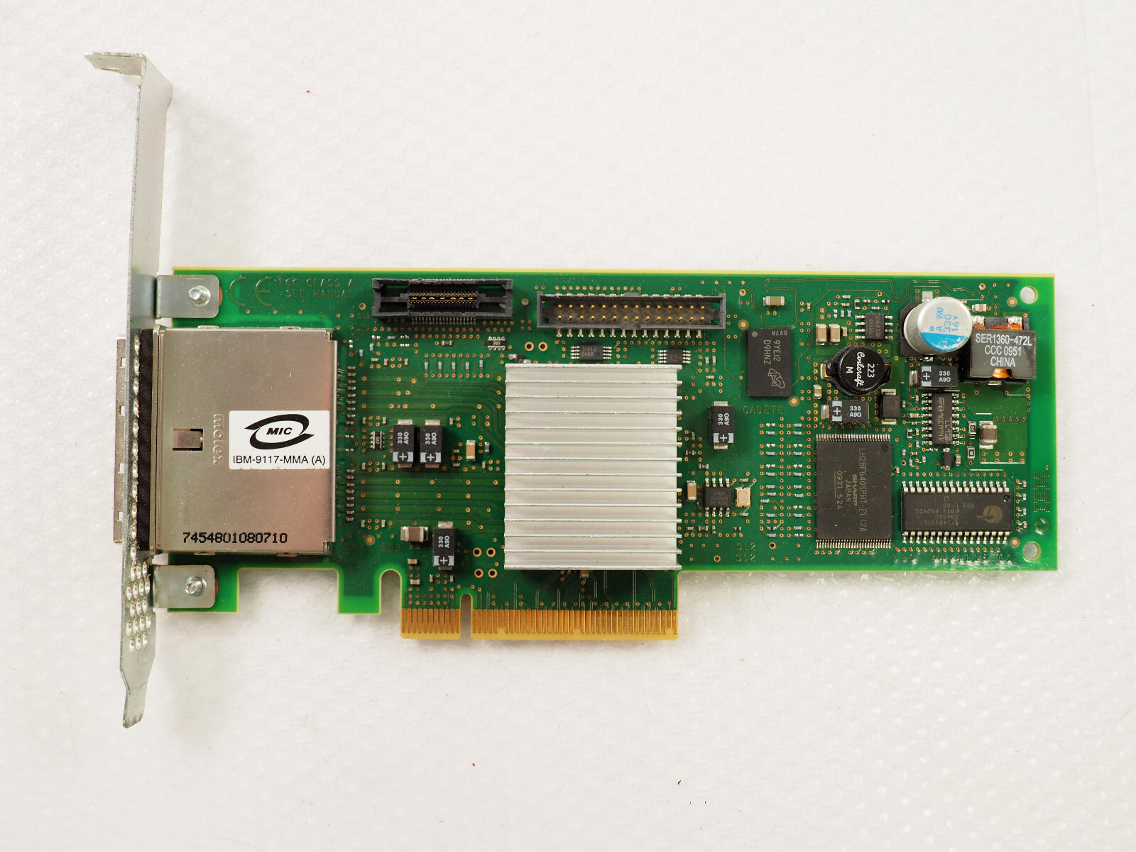 IBM 57B3 46K5840 X4 SAS Dual Port PCI-E x8 Adapter Card High Profile