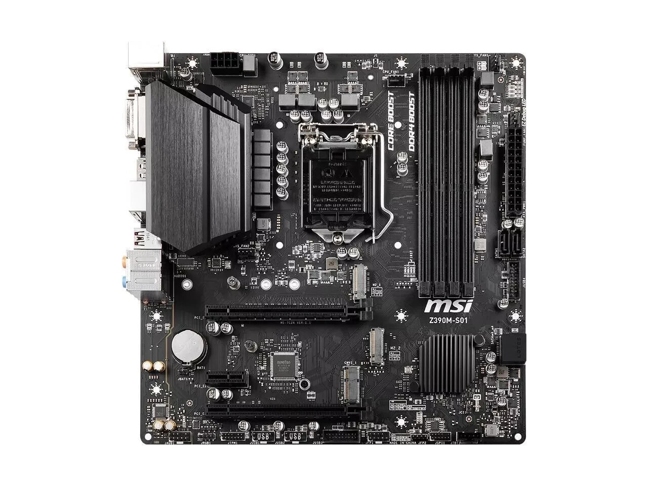 MSI Z390M-S01 LGA1151 (Intel 8th and 9th Gen) DDR4 Micro-ATX Motherboard