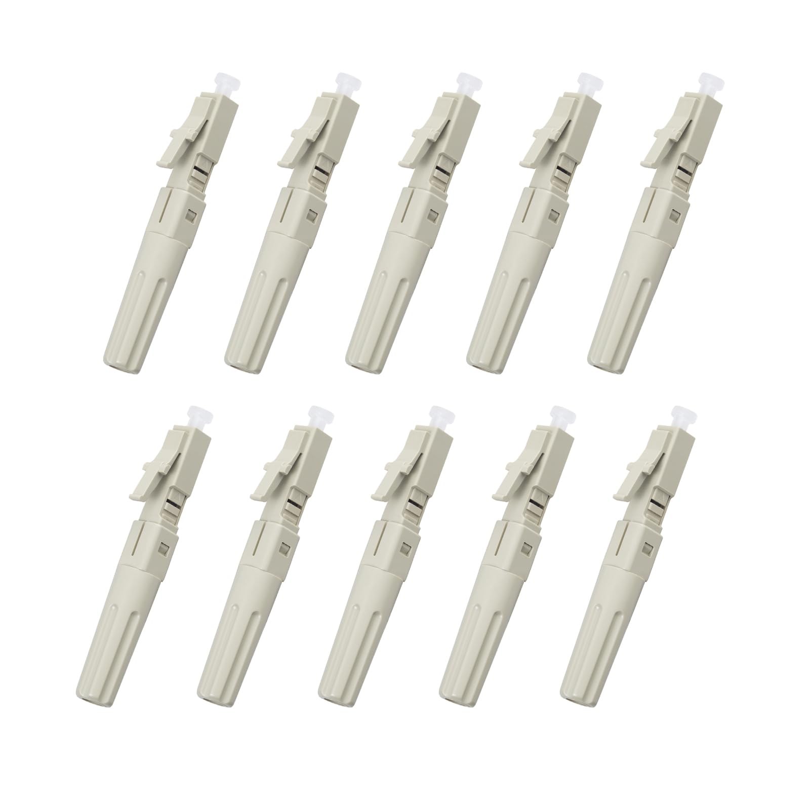 fyboptwu 10pcs LC 50/125 Fiber Optic Multimode Fast Connector